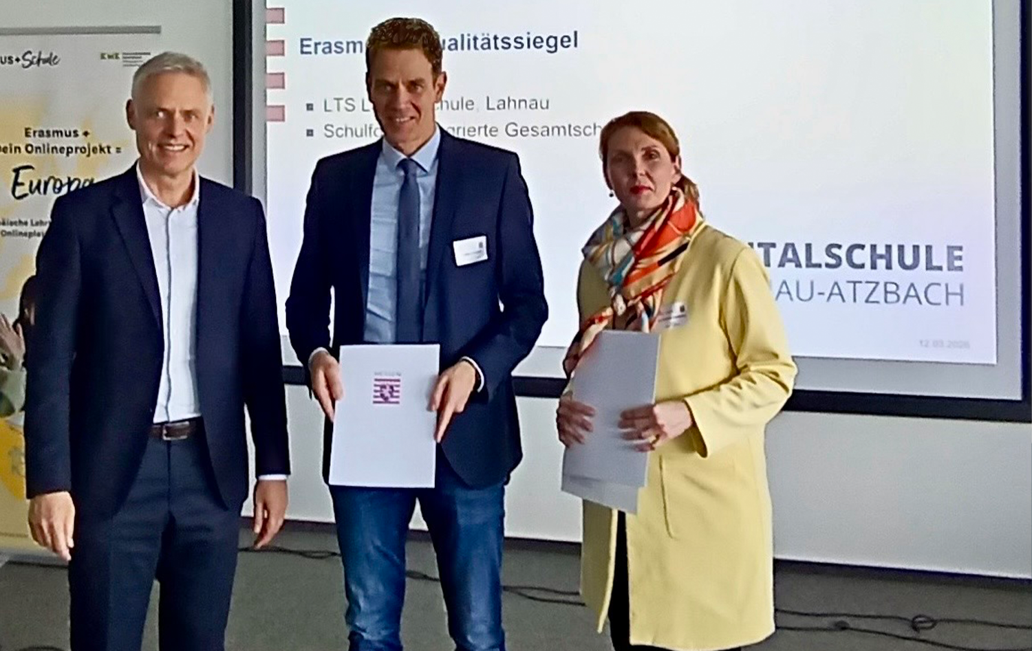 Lahntalschule Lahnau mit Erasmus+-Qualitätssiegel ausgezeichnet